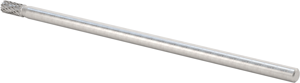 1/4" Çaplı Şaftlı Ekstra Uzun Frez, Düz Silindir, Ticaret No. SA-1L6, Çift Kesimli Diş
