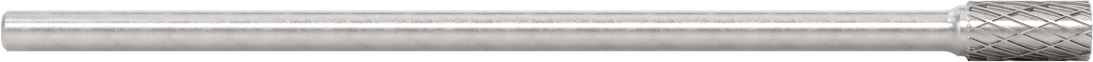 1/4" Çaplı Şaftlı Ekstra Uzun Frez, Düz Silindir, Ticaret No. SA-3L6, Çift Kesimli Diş