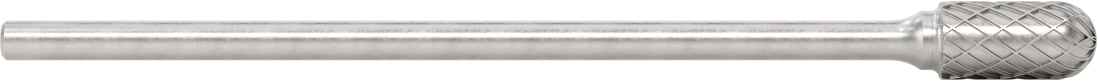 1/4" Çaplı Şaftlı Ekstra Uzun Frez, Yuvarlak Silindir, Ticaret No. SC-5L6, Çift Kesimli Diş