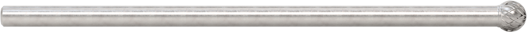 1/4" Çaplı Şaftlı Ekstra Uzun Frez, Bilye, Ürün No. SD-3L6, Çift Kesimli Diş