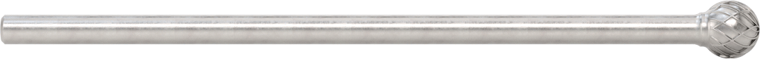 1/4" Çaplı Şaftlı Ekstra Uzun Frez, Bilye, Ticaret No. SD-5L6, Çift Kesimli Diş