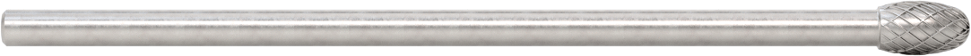 1/4" Çaplı Şaftlı Ekstra Uzun Frez, Oval, Ticaret No. SE-3L6, Çift Kesimli Diş