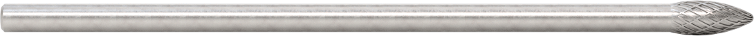 1/4" Çaplı Şaftlı Ekstra Uzun Frez, Alev, Ürün No. SH-2L6, Çift Kesimli Diş