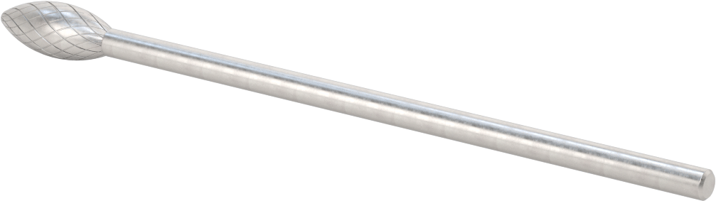 1/4" Çaplı Şaftlı Ekstra Uzun Frez, Alev, Ticaret No. SH-5L6, Çift Kesimli Diş