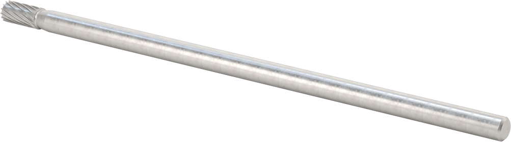 1/4" Çaplı Şaftlı Ekstra Uzun Frez, Düz Silindir, Ticaret No. SA-1L6, Tek Kesimli Diş
