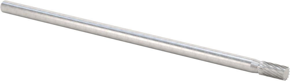 1/4" Çaplı Şaftlı Ekstra Uzun Frez, Düz Silindir, Ticaret No. SA-1L6, Tek Kesimli Diş
