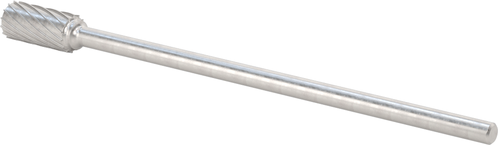 1/4" Çaplı Şaftlı Ekstra Uzun Frez, Düz Silindir, Ticaret No. SA-5L6, Tek Kesimli Diş