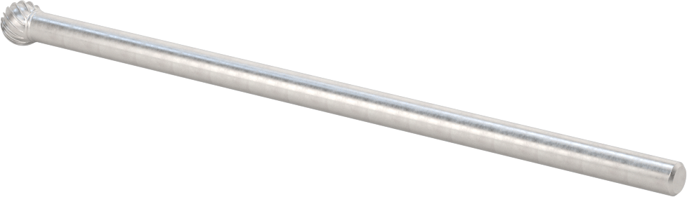 1/4" Çaplı Şaftlı Ekstra Uzun Frez, Bilye, Ürün No. SD-3L6, Tek Kesimli Diş