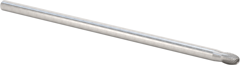 1/4" Çaplı Şaftlı Ekstra Uzun Frez, Oval, Ticaret No. SE-1L6, Tek Kesimli Diş