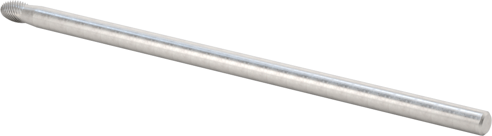 1/4" Çaplı Şaftlı Ekstra Uzun Frez, Oval, Ticaret No. SE-1L6, Tek Kesimli Diş