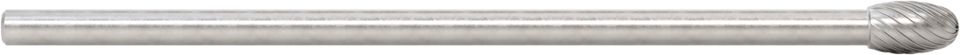 1/4" Çaplı Şaftlı Ekstra Uzun Frez, Oval, Ticaret No. SE-3L6, Tek Kesimli Diş