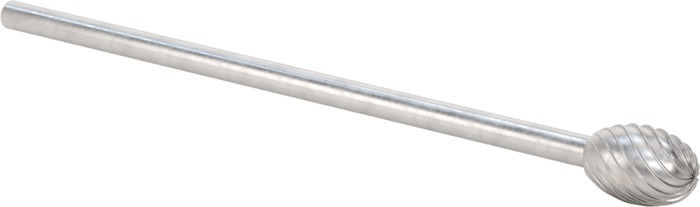 1/4" Çaplı Şaftlı Ekstra Uzun Frez, Oval, Ticaret No. SE-5L6, Tek Kesimli Diş
