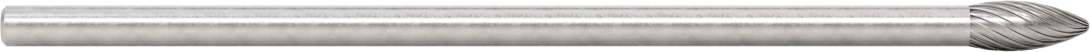 1/4" Çaplı Şaftlı Ekstra Uzun Frez, Alev, Ürün No. SH-2L6, Tek Kesimli Diş