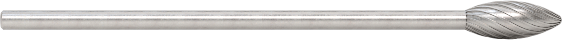 1/4" Çaplı Şaftlı Ekstra Uzun Frez, Alev, Ticaret No. SH-5L6, Tek Kesimli Diş