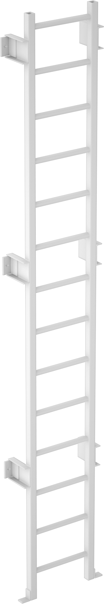 Fiberglas Duvara Monte Merdiven, 13'9" Maksimum Tırmanma Yüksekliği
