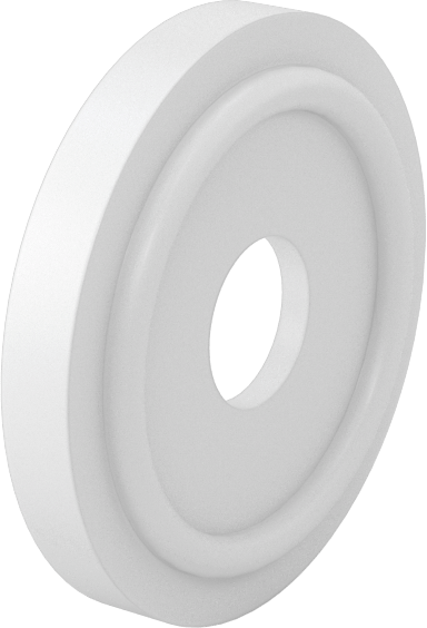 Ultra Kimyasal Dirençli PTFE Plastik Conta, Hızlı Kelepçeli Bağlantı Elemanları için, 10 mm Boru Dış Çapı için