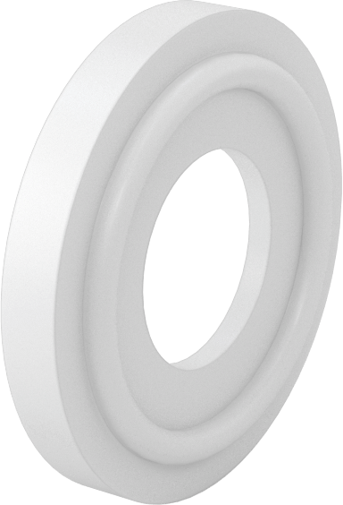 Ultra Kimyasal Dirençli PTFE Plastik Conta, Hızlı Kelepçeli Bağlantı Elemanları için, 16 mm Boru Dış Çapı için