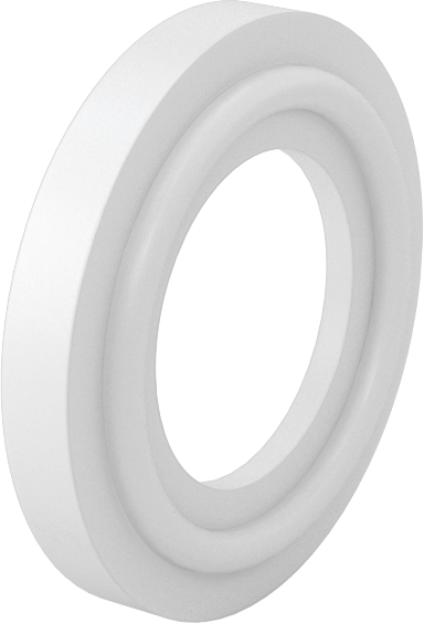 Ultra Kimyasal Dirençli PTFE Plastik Conta, Hızlı Kelepçeli Bağlantı Elemanları için, 20 mm Dış Çaplı Boru için