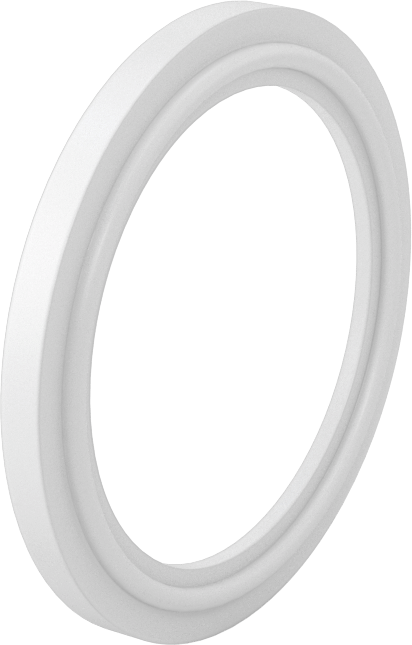 Ultra Kimyasal Dirençli PTFE Plastik Conta, Hızlı Kelepçeli Bağlantı Elemanları için, 50 mm Boru Dış Çapı için