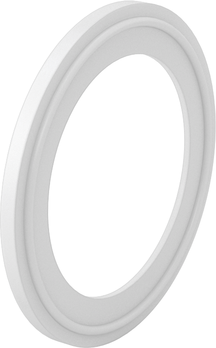 Ultra Kimyasal Dirençli PTFE Plastik Conta, Hızlı Kelepçeli Bağlantı Elemanları için, 66 mm Boru Dış Çapı için