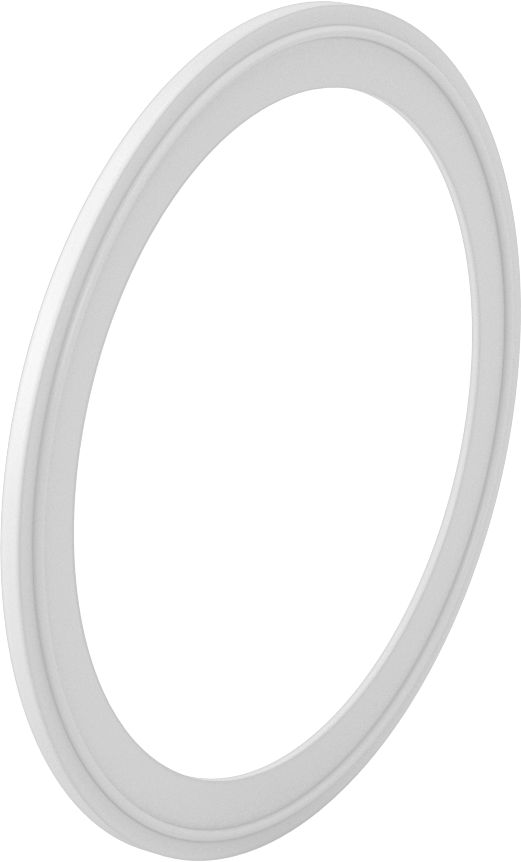 Ultra Kimyasal Dirençli PTFE Plastik Conta, Hızlı Kelepçeli Bağlantı Elemanları için, 150 mm Boru Dış Çapı için