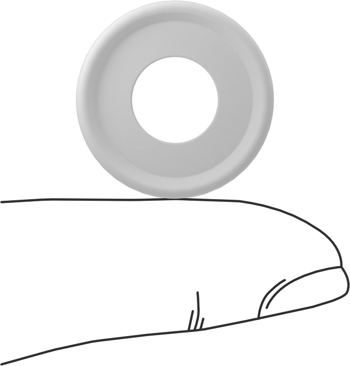 Ultra Kimyasal Dirençli PTFE Plastik Conta, 1/2" Boru Dış Çapı için