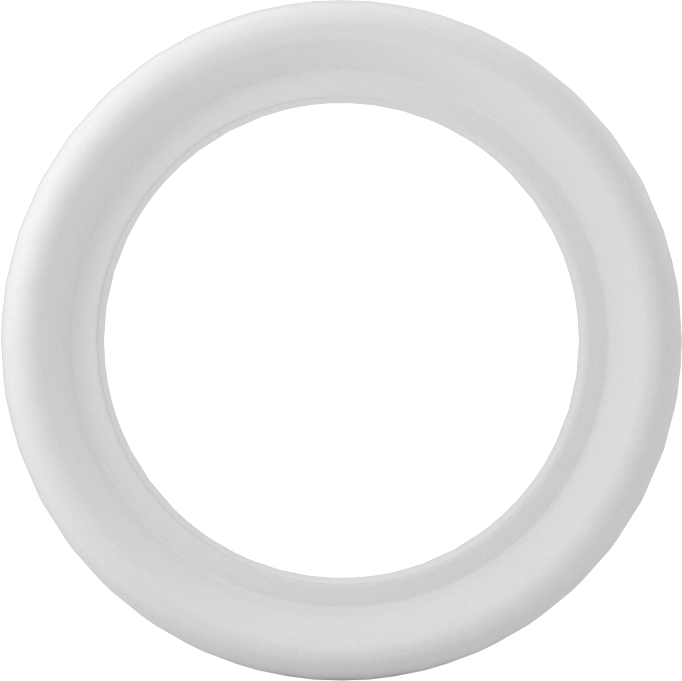 Ultra Kimyasal Dirençli PTFE Plastik Conta, 3/4" Dış Çaplı Boru için