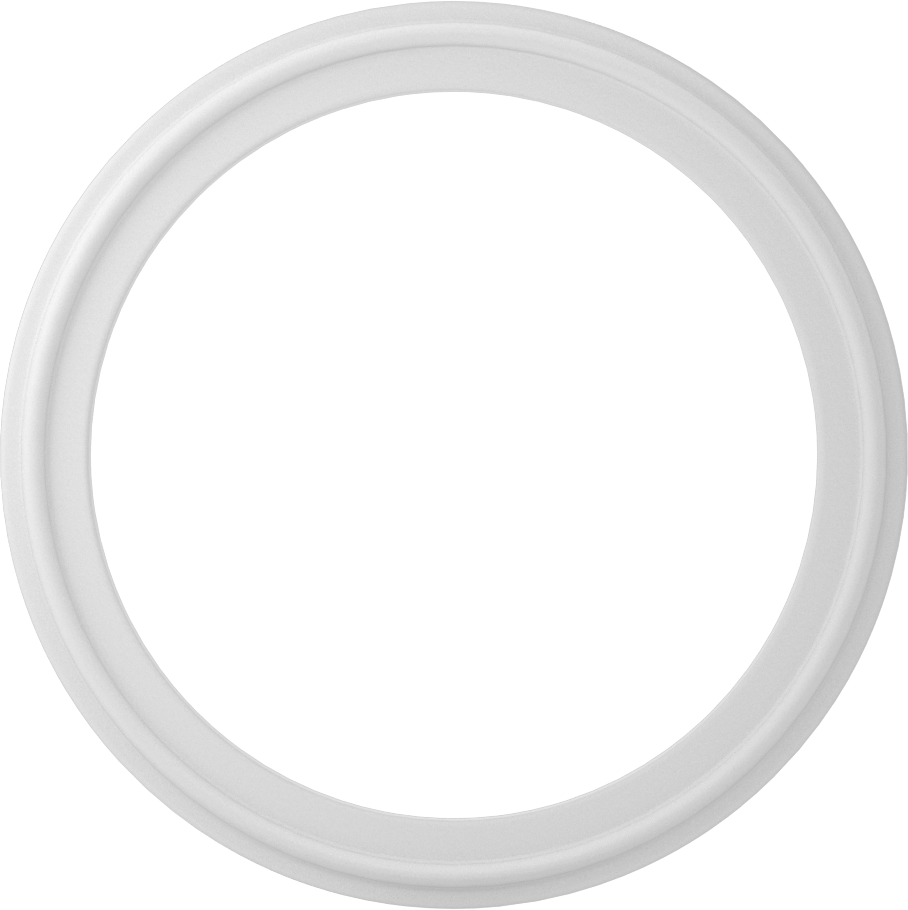 Ultra Kimyasal Dirençli PTFE Plastik Conta, 3" Boru Dış Çapı için