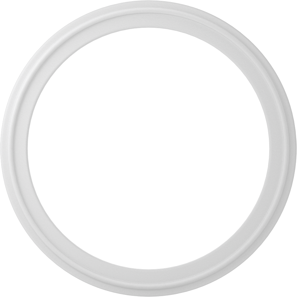 Ultra Kimyasal Dirençli PTFE Plastik Conta, 4" Boru Dış Çapı için