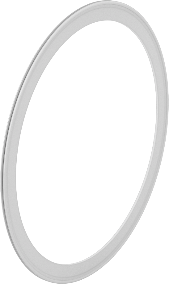 Ultra Kimyasal Dirençli PTFE Plastik Conta, 8" Dış Çaplı Boru için