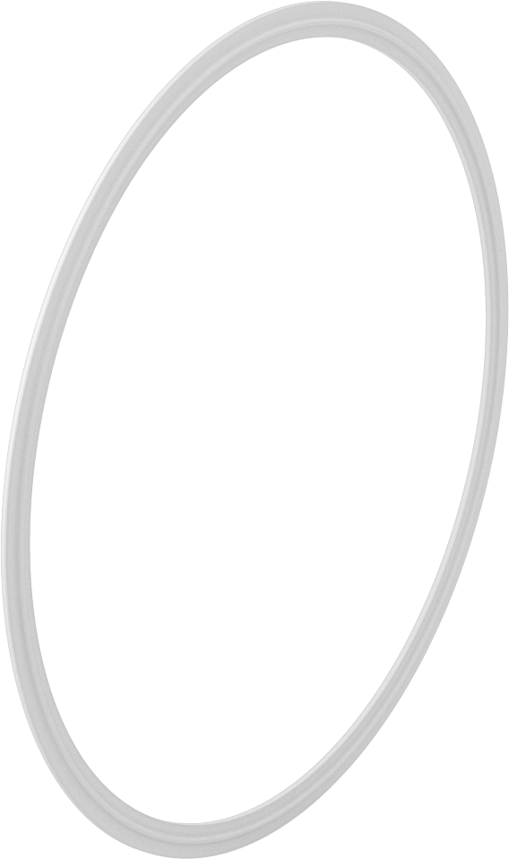 Ultra Kimyasal Dirençli PTFE Plastik Conta, 10" dış çaplı boru için