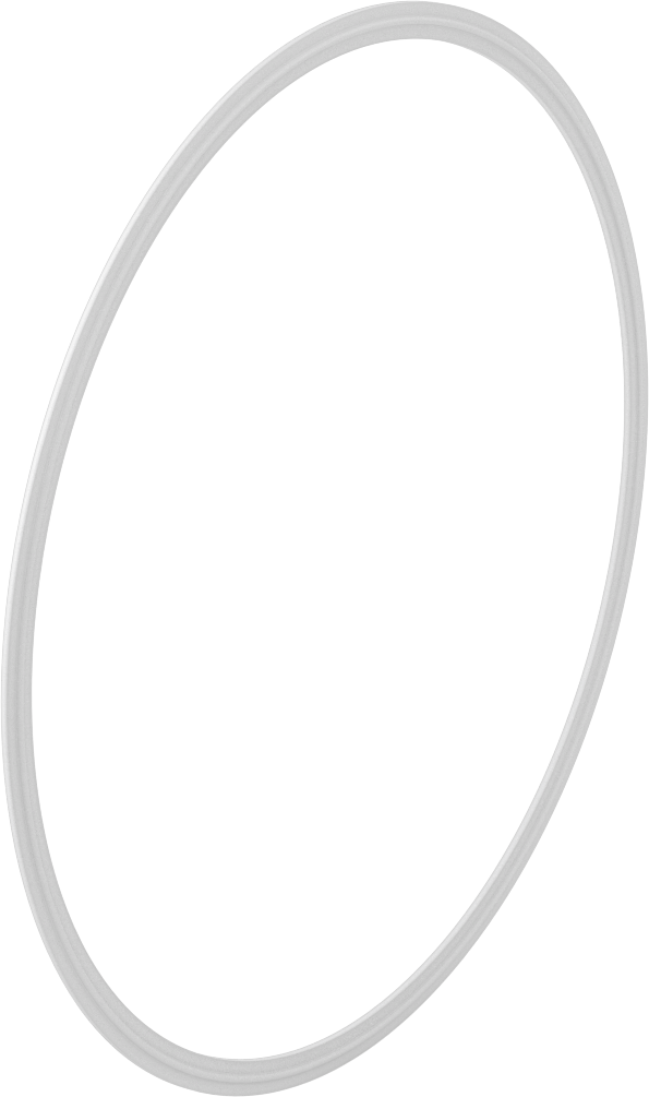 Ultra Kimyasal Dirençli PTFE Plastik Conta, 12" Boru Dış Çapı için