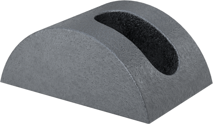 Dökme Demir Çapraz Destekli Pul, 3/8" Mil Çapı
