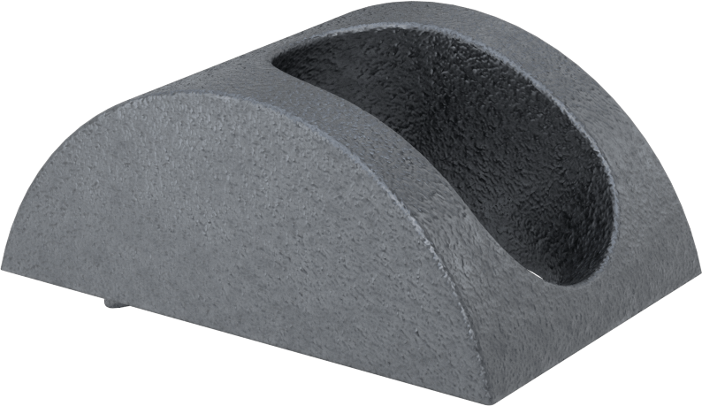 Dökme Demir Çapraz Destekli Pul, Sıcak Daldırma Galvanizli, 3/4" Mil Çapı için