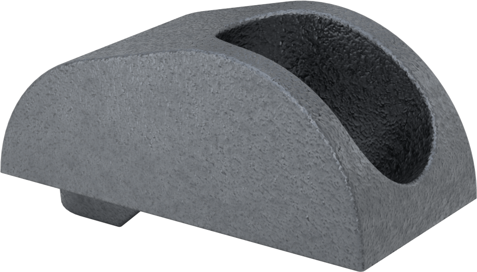 Dökme Demir Çapraz Destekli Pul, Sıcak Daldırma Galvanizli, 1-1/8“ ve 1-1/4” Mil Çapı için