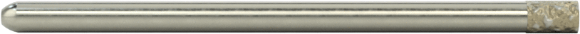 Metaller için Uzun Ömürlü Taşlama Ucu, 1/8" Şaft Çapı, 0,13 inç Baş Çapı, 0,2 inç Baş Uzunluğu