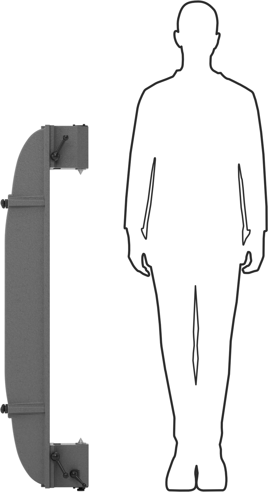 Tezgah Merkezi, 36“ Uzunluk x 8” Çaplı İş Parçası için