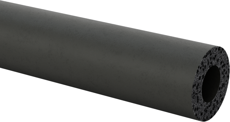 Ultra Hava Koşullarına Dayanıklı EPDM Köpük Tüp, 1/2" OD, 1/4" ID, 6 Fit Uzunluk