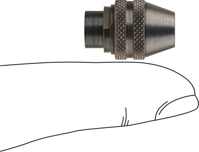 Dremel için Anahtarsız Mandren, 1/32“-1/8” Şaft için