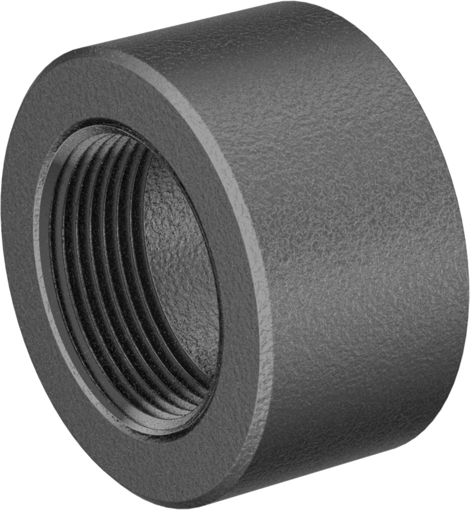 Aşırı Basınçlı Çelik Dişli Boru Bağlantı Elemanı, Düz Adaptör, 1-1/4 NPT Dişi x Alın Kaynağı