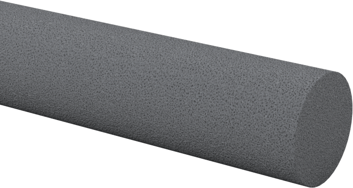 Çelik için Silikon Karbür Parlatma Taşı, 150 Kum, 4“ Uzunluk x 3/8” Çap Düz Yuvarlak
