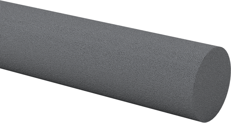 Çelik için Silikon Karbür Parlatma Taşı, 150 Kum, 4“ Uzunluk x 1/2” Çap Düz Yuvarlak