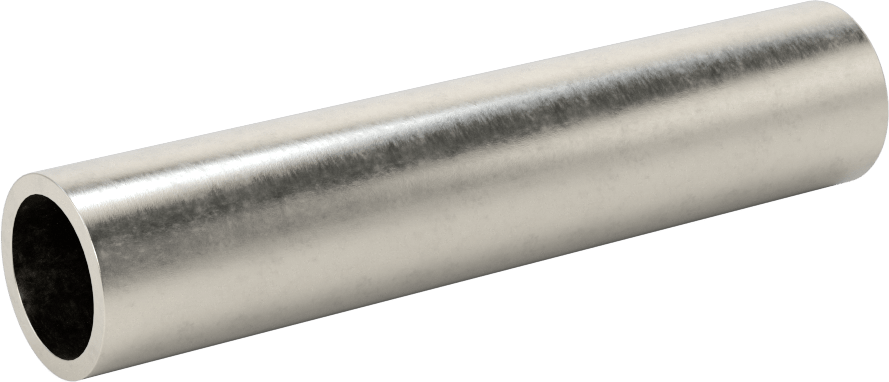 İnce Cidarlı 304/304L Paslanmaz Çelik Dişsiz Boru, 1/2 Boru Boyutu, 4" Uzunluk