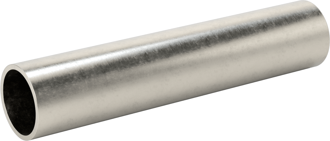İnce Cidarlı 304/304L Paslanmaz Çelik Dişsiz Boru, 1-1/4 Boru Boyutu, 8" Uzunluk