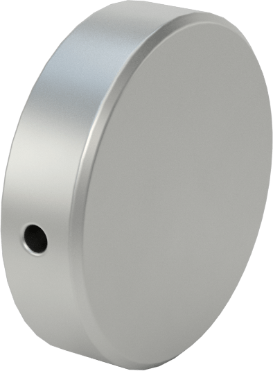 Kurcalamaya Dayanıklı Tam Dişli Ayırıcı Kapak, 5/16“-18 Diş x 1/2” Uzunlukta Ayar Vidası, 1-1/4" Dış Çaplı Ayırıcı