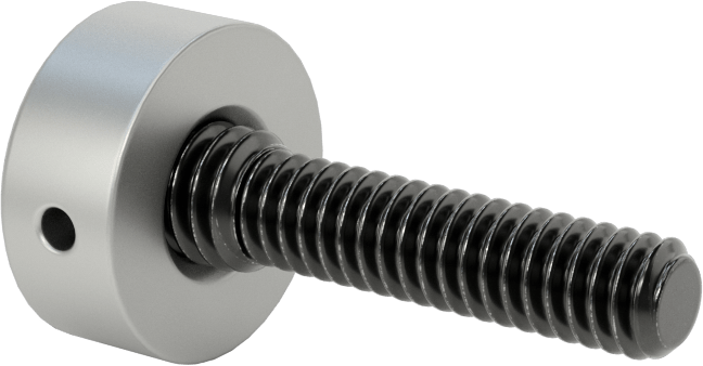 Kurcalamaya Dayanıklı Tam Dişli Ayırıcı Kapak, 1/4“-20 Dişli x 1-5/16” Uzunlukta Ayar Vidası, 3/4" Dış Çaplı Ayırıcı