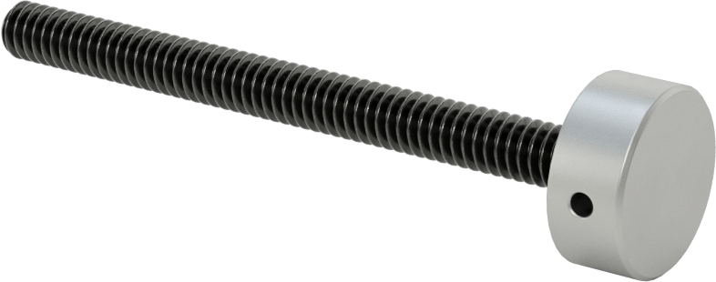 Kurcalamaya Dayanıklı Tam Dişli Ayırıcı Kapak, 1/4“-20 Dişli x 3-1/16” Uzunlukta Ayar Vidası, 3/4" Dış Çaplı Ayırıcı