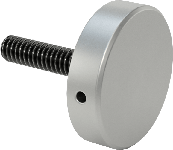 Kurcalamaya Dayanıklı Tam Dişli Ayırıcı Kapak, 1/4“-20 Diş x 1-5/16” Uzunlukta Vida, 1-1/4" Dış Çaplı Ayırıcı