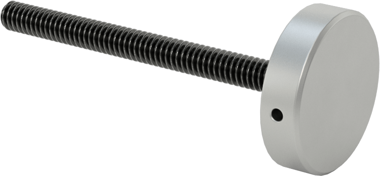 Kurcalamaya Dayanıklı Tam Dişli Ayırıcı Kapak, 1/4“-20 Diş x 3-1/16” Uzunlukta Vida, 1-1/4" Dış Çaplı Ayırıcı