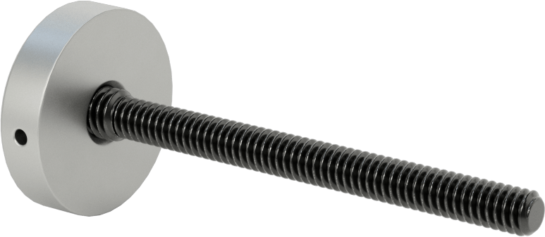 Kurcalamaya Dayanıklı Tam Dişli Ayırıcı Kapak, 1/4“-20 Diş x 3-1/16” Uzunlukta Vida, 1-1/4" Dış Çaplı Ayırıcı